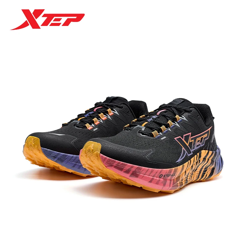 Xtep Fierce Tiger Trail Running Shoes Men Athletic Shoes Water Proof Climbing Elastic Trekking Outdoor Shoes 976319110044