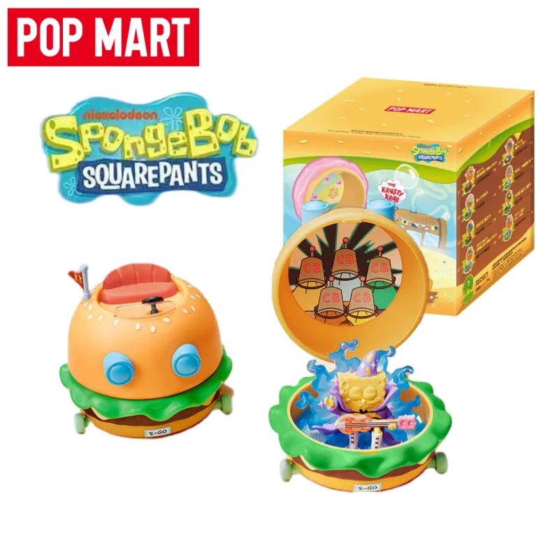 Neue POP MART SpongeBob Schwammkopf Picknick-Party Serie Blind Box Überraschungsbox Guess Bag Niedliche Anime-Figur Desktop-Sammlung Geschenk