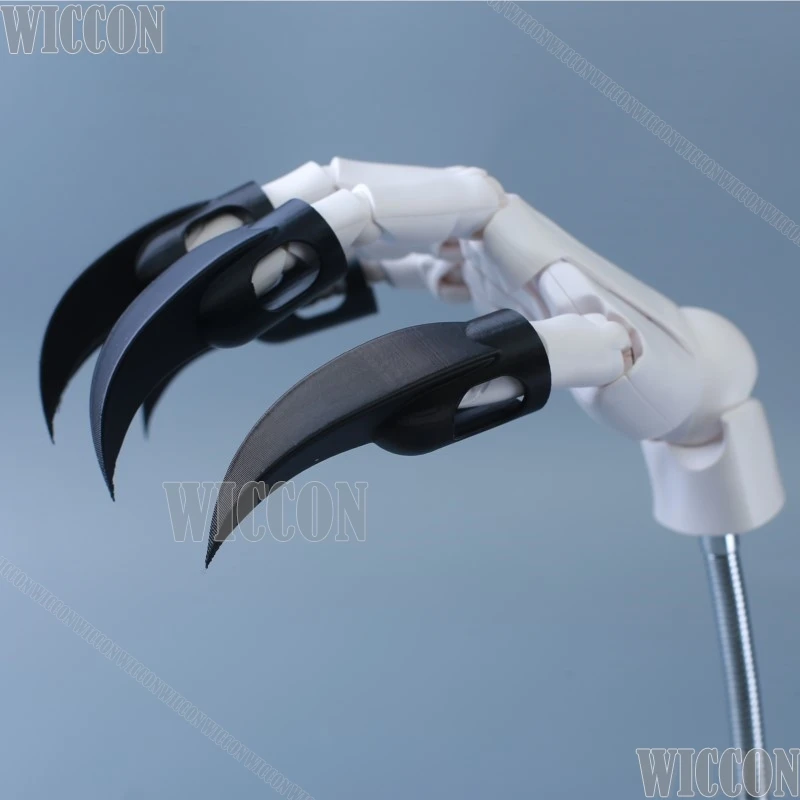 3D Polylactic Acid Furrsuit Accessories Halloween Cosplay Anime Jirai Kei Costume Punk Y2K Props Furry Paws Finger Fingernail view 4