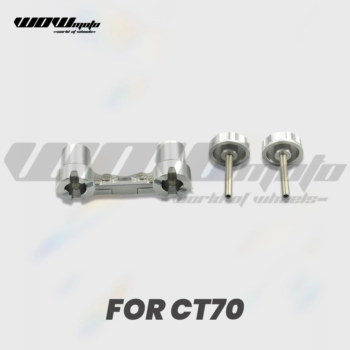 

DAX Handle Bar Clamp SILVER Grips Fixture Motorcycle Handlebar Parts for CT70 1969-1970