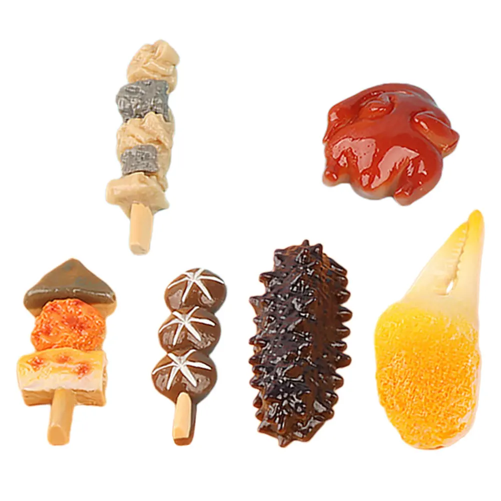 

6 Pcs Simulated Food Mini Ornament Wear Resistance Practical DIY Crafts Photo Prop Decorative House Dining Room Display