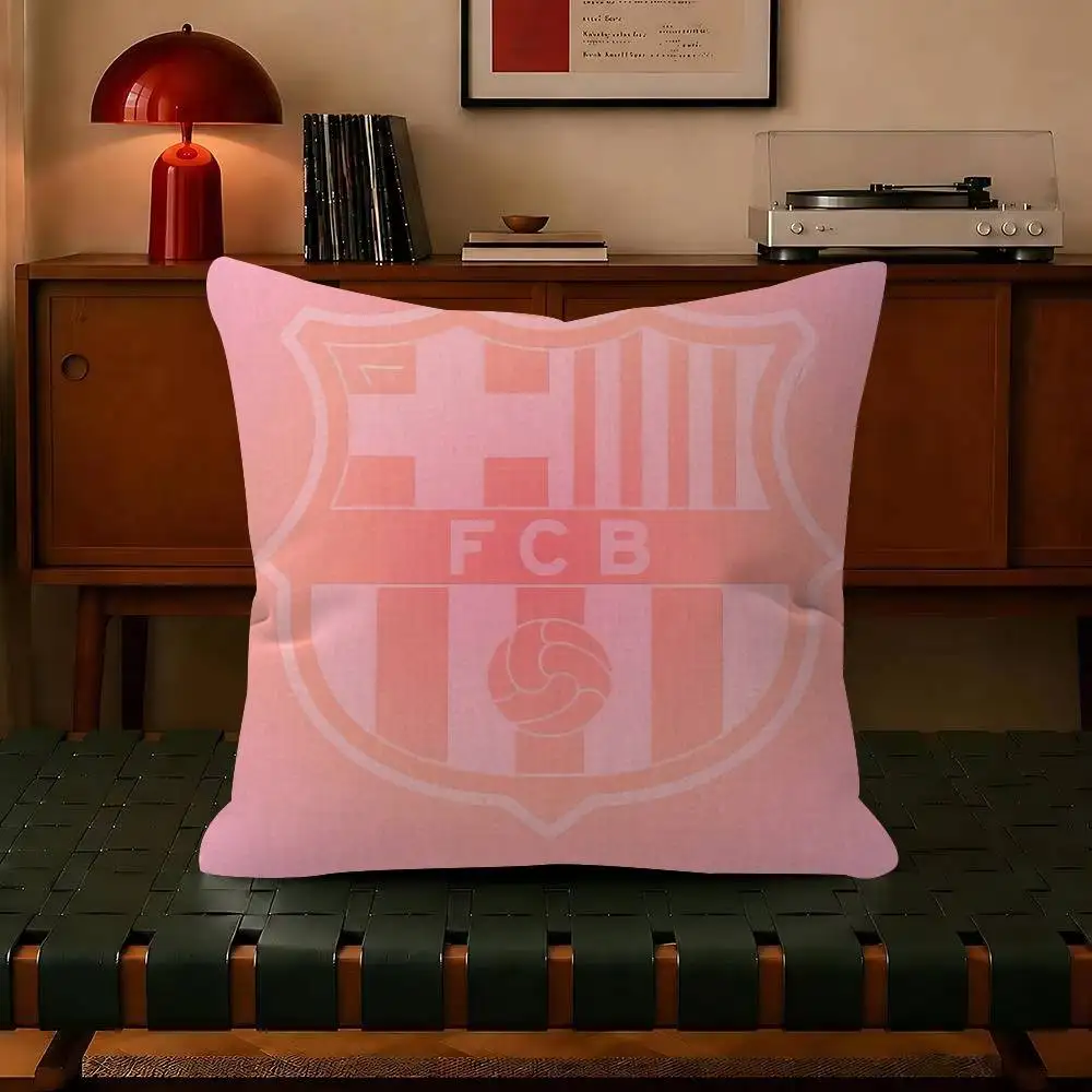 Kissen, Geschenk, Heimbüro, Dekoration, Schlafzimmer, Sofa, Auto, Kissenbezug, 45 x 45 cm, City B-B-Barcelona Art Logo – Detail 10