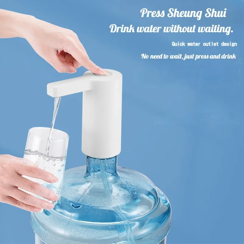 

Drinking Fountain Water Bottle Pump Wireless Electric Water Pump USB Charging Electric Water Pump for Home Garden Dining Room