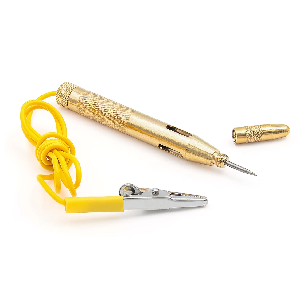 High Quality Auto Car Light Circuit Tester Lamp Voltage DC 6V 12V 24V Copper Test Pen Detector Probe Light System Test Probe view 5