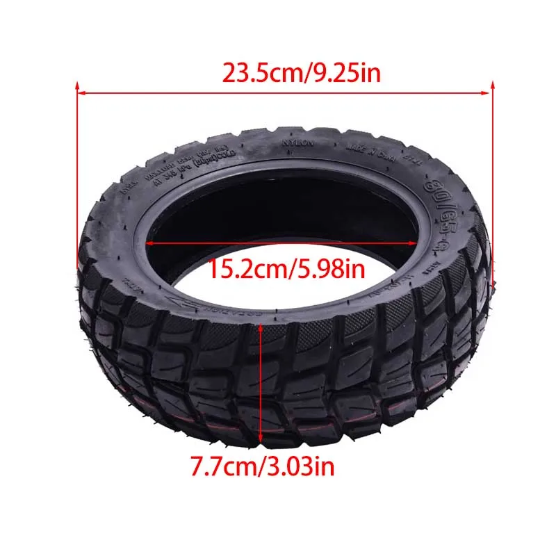 80/65-6 with  off-road inner outer tyres, electric scooter tyres with red line thickened inflatable inner outer tyre combination