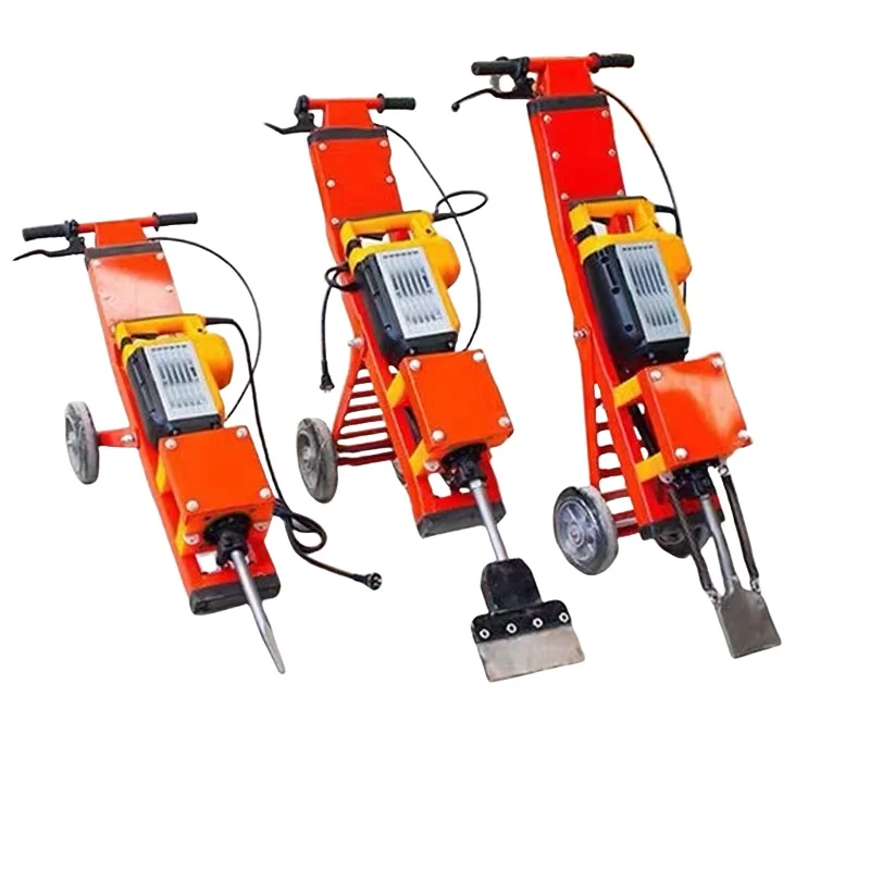 High-Power Electric Pick Truck Scraper Hand Push Tile Crushing Cleaning Shovel Plastic Floor Adhesive Renovating Tool Battery