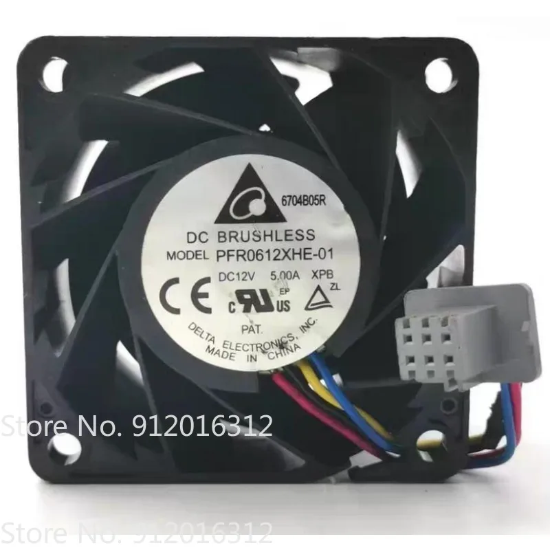 Original Cooler Fan for Delta PFR0612XHE 6038 12V 5A Server High-speed Ultra Violent Cooling Fan 60 * 60 * 38MM