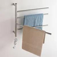 Electric Towel Rack 304 Stainless Steel Smart Home 45°C constant temperature 5min Fast Heated Towel Rail Towel Warmer 110V/220V