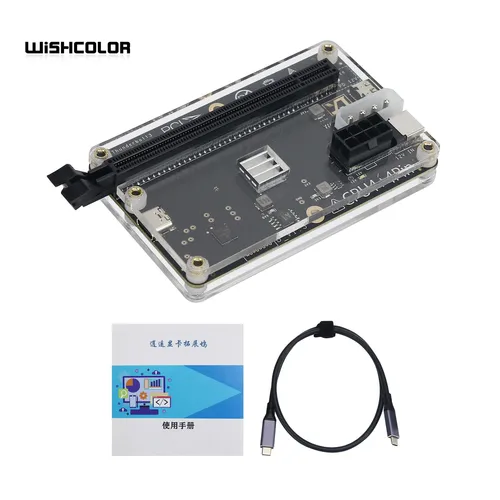Wishcolor-Base de tarjeta gráfica externa, GPU, Cable de datos USB4 de 60cm/23,6 pulgadas para Thunderbolt 4 y 3