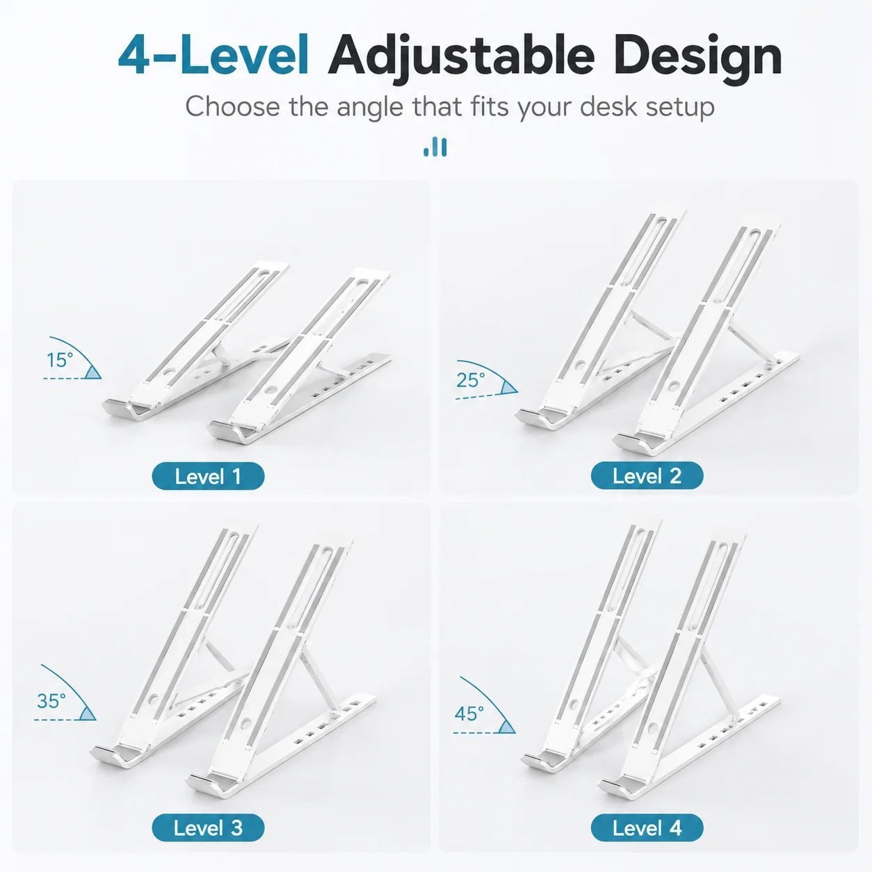 Portable Foldable Laptop Stand - Desk Setup Riser 评论和价格