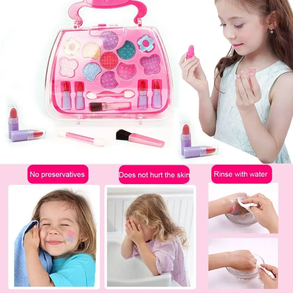 Set di simulazione di bellezza spettacoli di festa vestire il Set di giocattoli per il trucco Set di trucco per ragazze per bambini scatola per medicazione ecologica