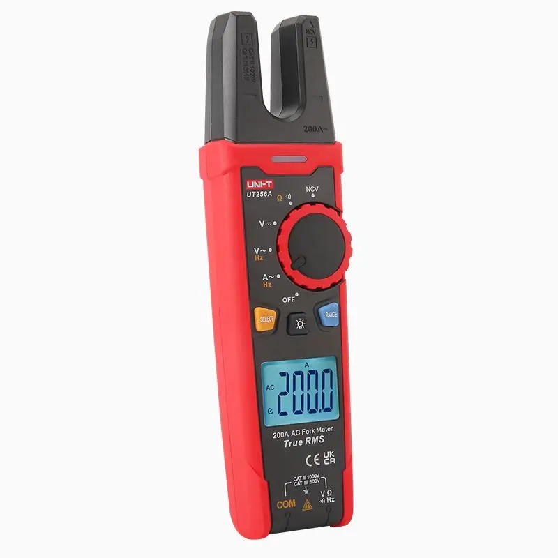 UNI-T UT256A Digital Clamp Meter True RMS Fork Meter AC Current Pliers Ammeter Voltmeter Capacitor Frequency Tester