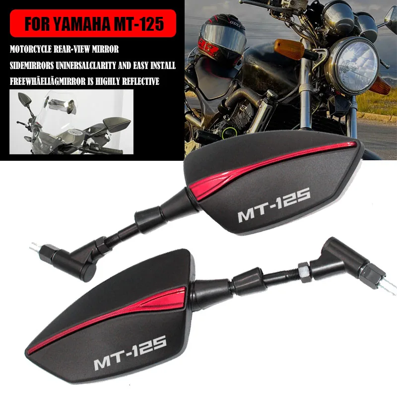

For YAMAHA MT125 MT 125 MT-125 Motorcycle Rearview Mirror MT-125 MT Motorcycle HD high quality Side rearview mirror