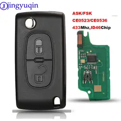 Jingyuqin 434 Mhz ID46 Chip VRAGEN/FSK Voor Peugeot 107 207 307 308 407 607 CE0523 Ce0536/Ce523