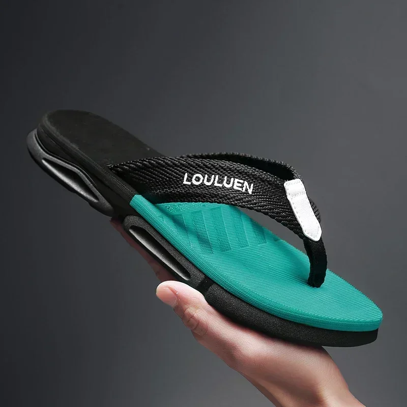 NEW High Quality Summer Beach Flip Flops Brand Fashion Men Flip Flops Men Casual Breathable Thicken Beach Men Slippers Outdoor