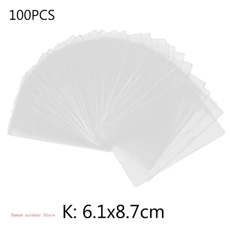 100Pcs Top Loader Cards Collection Holders Tarot PP Trading Sleeves Waterproof Clear Protectors Transparent Baseball Game