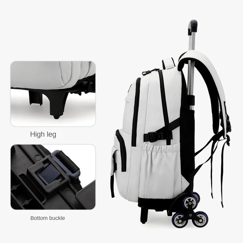 Школьная сумка на колесиках для мальчиков, детский рюкзак на колесиках для студентов, школьная сумка на колесиках, Дорожный чемодан на колесиках