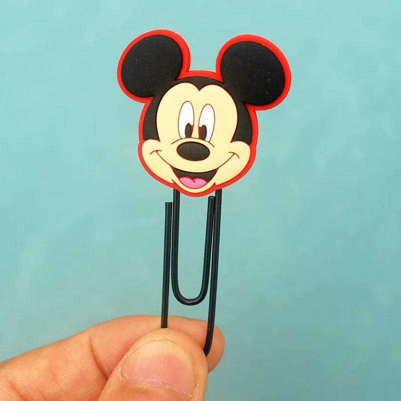 5pcs/Pack Cartoon Mickey Minnie Creative Style Note Holder Bookmark Accessories