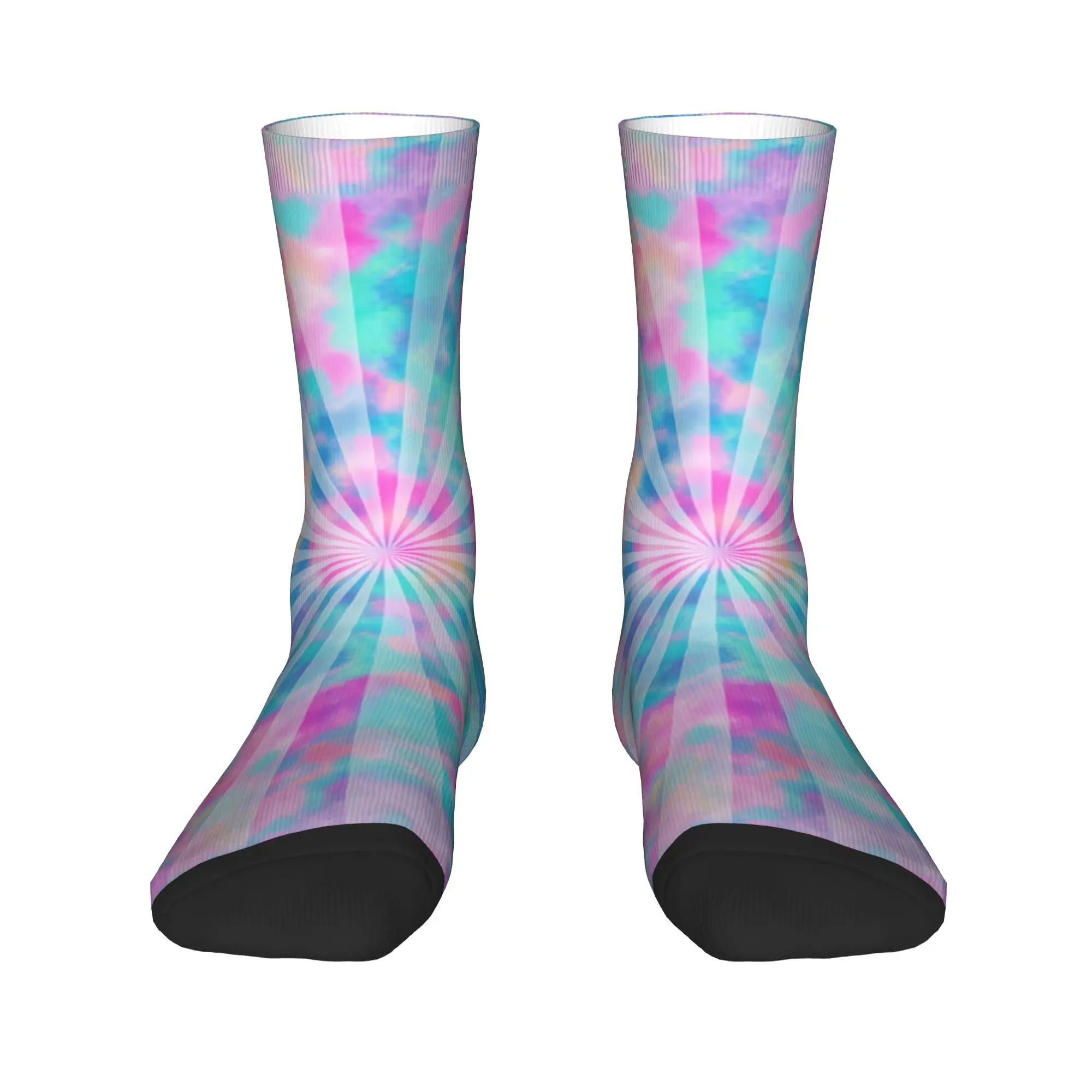 Abstract Swirl Disorder Socks  Kawaii Stockings Couple Breathable Cycling Socks Autumn Graphic Anti Slip Socks