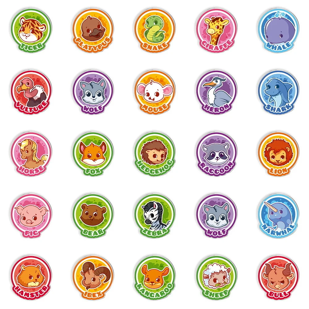 

1 шт., разноцветные подвески для обуви с животными из зоопарка, мультяшный тигр, змея, Кит, слон, кошка, акриловое украшение для обуви, мужские и женские подарки