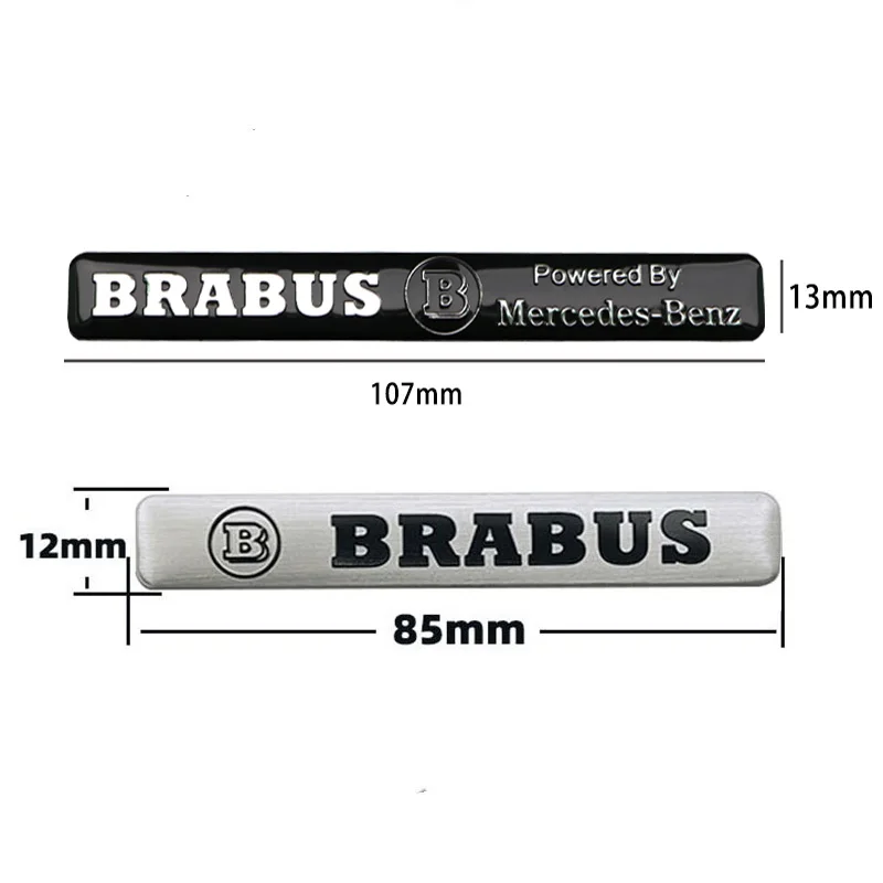 Aluminum Car Badge Sticker Accessories For Mercedes Benz AMG Brabus Maybach Smart W204 GLC CLA GLK W205 W203 W206 W108 W124 W126