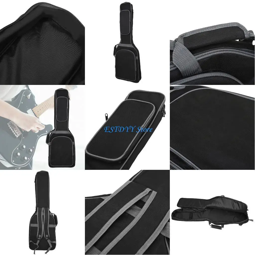 

G6DE Gig Bag For Electric Guitar with Water Resistant Materials Reinforced Stitching Electric Guitar Backpacks Transport Bag