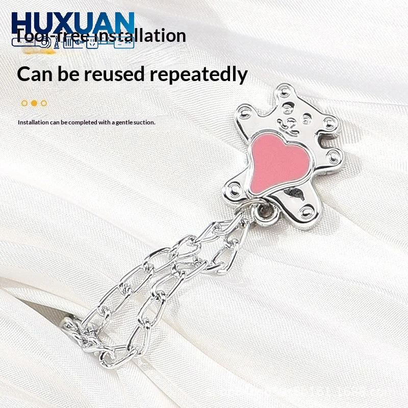 Clothes Clips 5Pcs Cute Decorative Multi-Function Anti-slip for Shirts Laundry Wardrobe Sorting Travel Daily Outfit Use