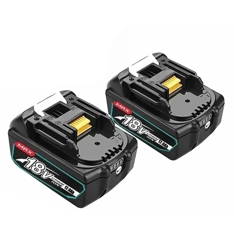 Original Makita 18V 12000mAh 12.0Ah Rechargeable Power Tools Battery With LED 18650 Li-ion Replacement LXT BL1860B BL1860 BL1850