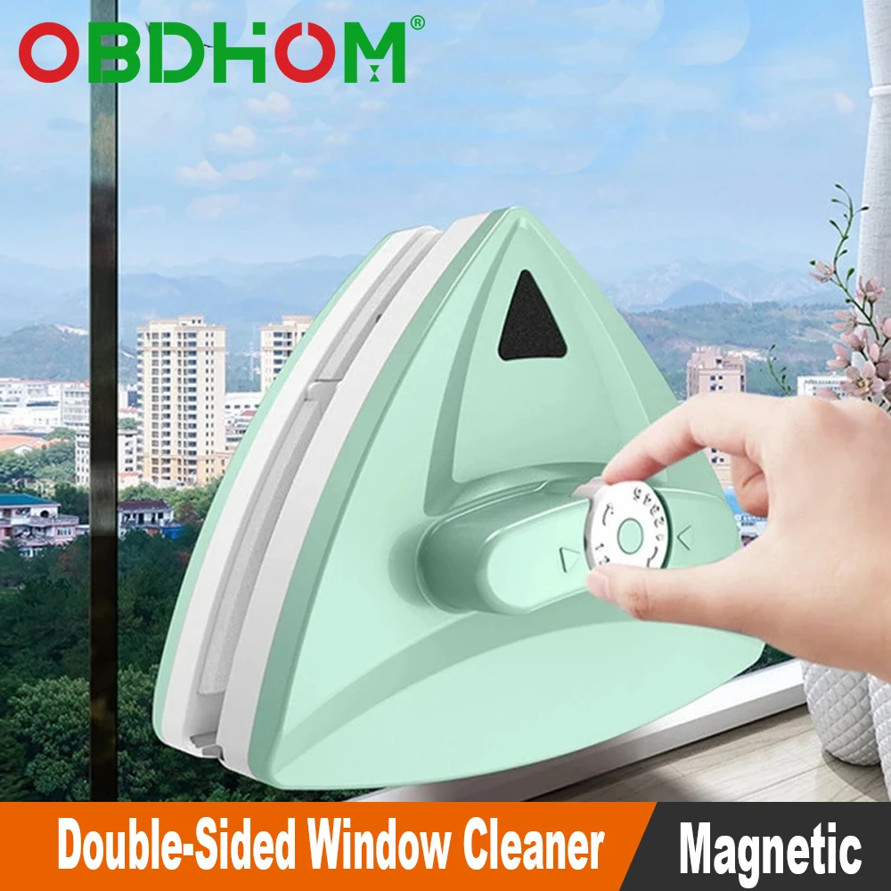 2024 Double-Sided Window Cleaner Tools Magnetic Window Wiper Home Glass Double Side Brush Window Cleaning Brush Cleaning Tools