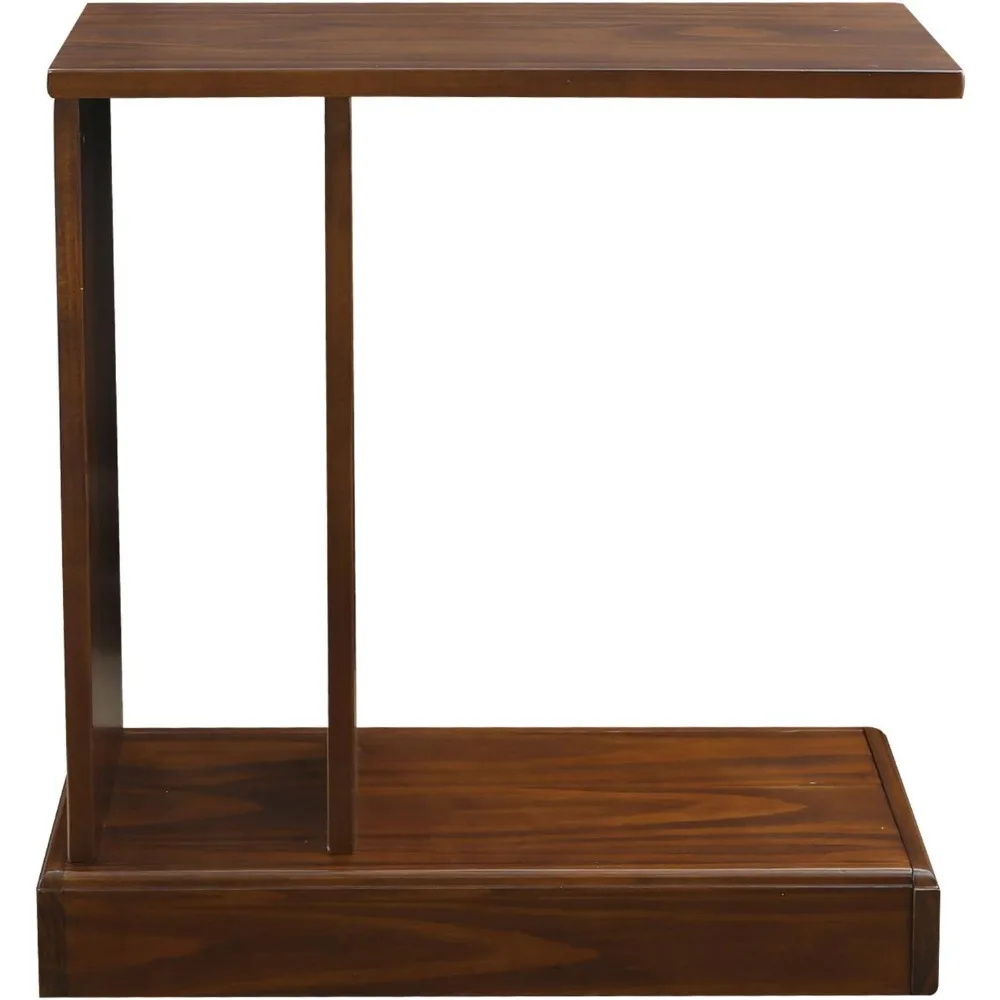 طاولة قهوة مع درج للتخزين المخفي، لمسة نهائية موكا، 22.75 × 10 × 24 بوصة