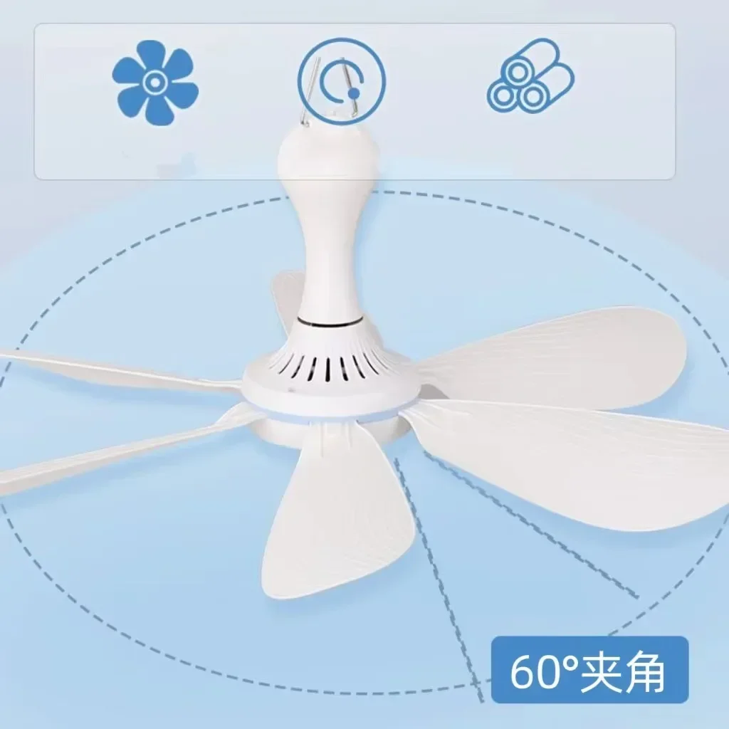 Superior USB Small Ceiling Fan Bed Adjustable Speed Mini Mosquito Net Dormitory Construction Site Small Large Wind Silent 36V El