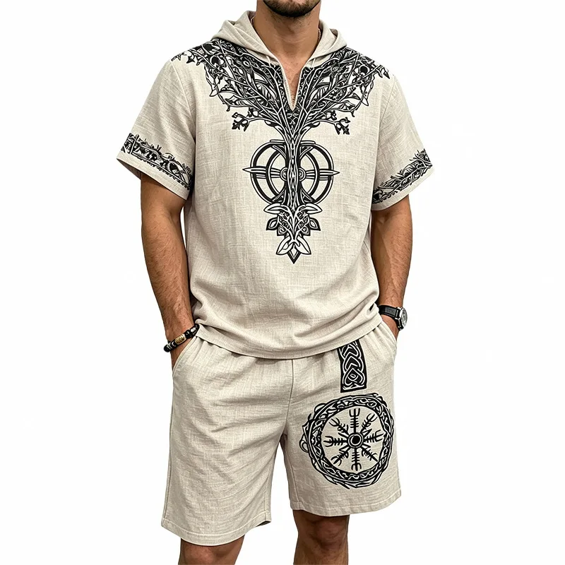 Spring summer men's and women's shirts independent station casual Hawaiian style shirts men's tops 100% linen new hot sale Suit