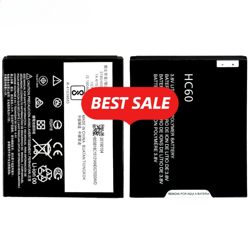 HC60 for Motorola C Plus Phone Battery 0 Cycle High Quality High Capacity Battery Replacement Bateria Grade A Cell with Tools