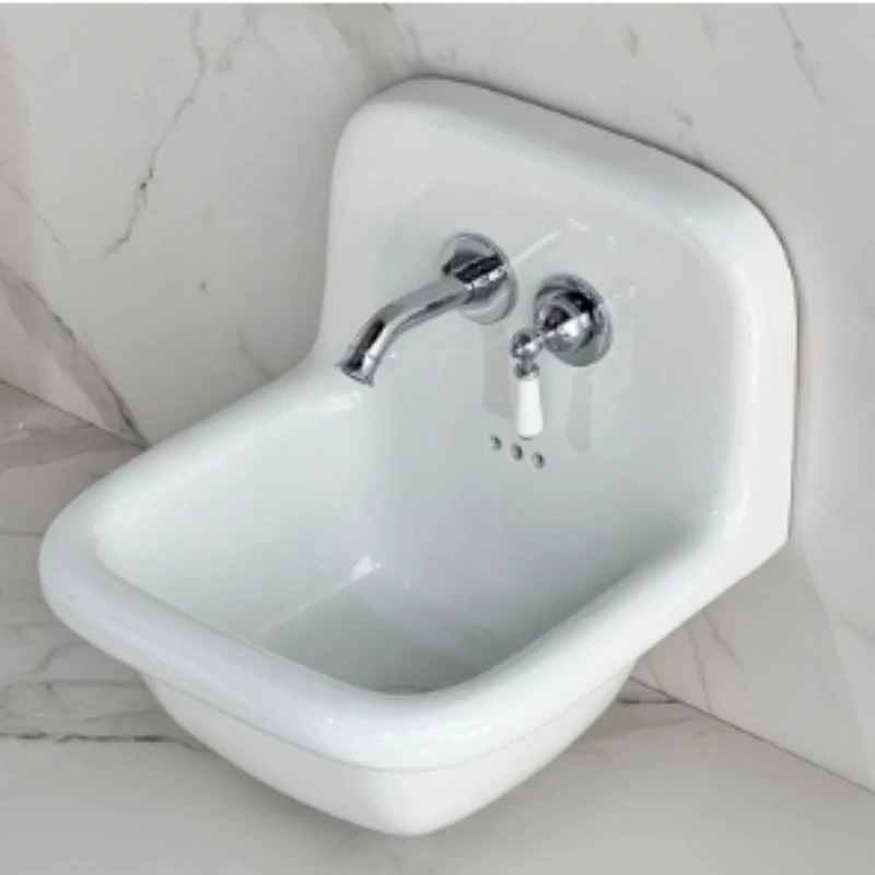 

Wall-mounted retro wash basin, bathroom high-value hanging basin