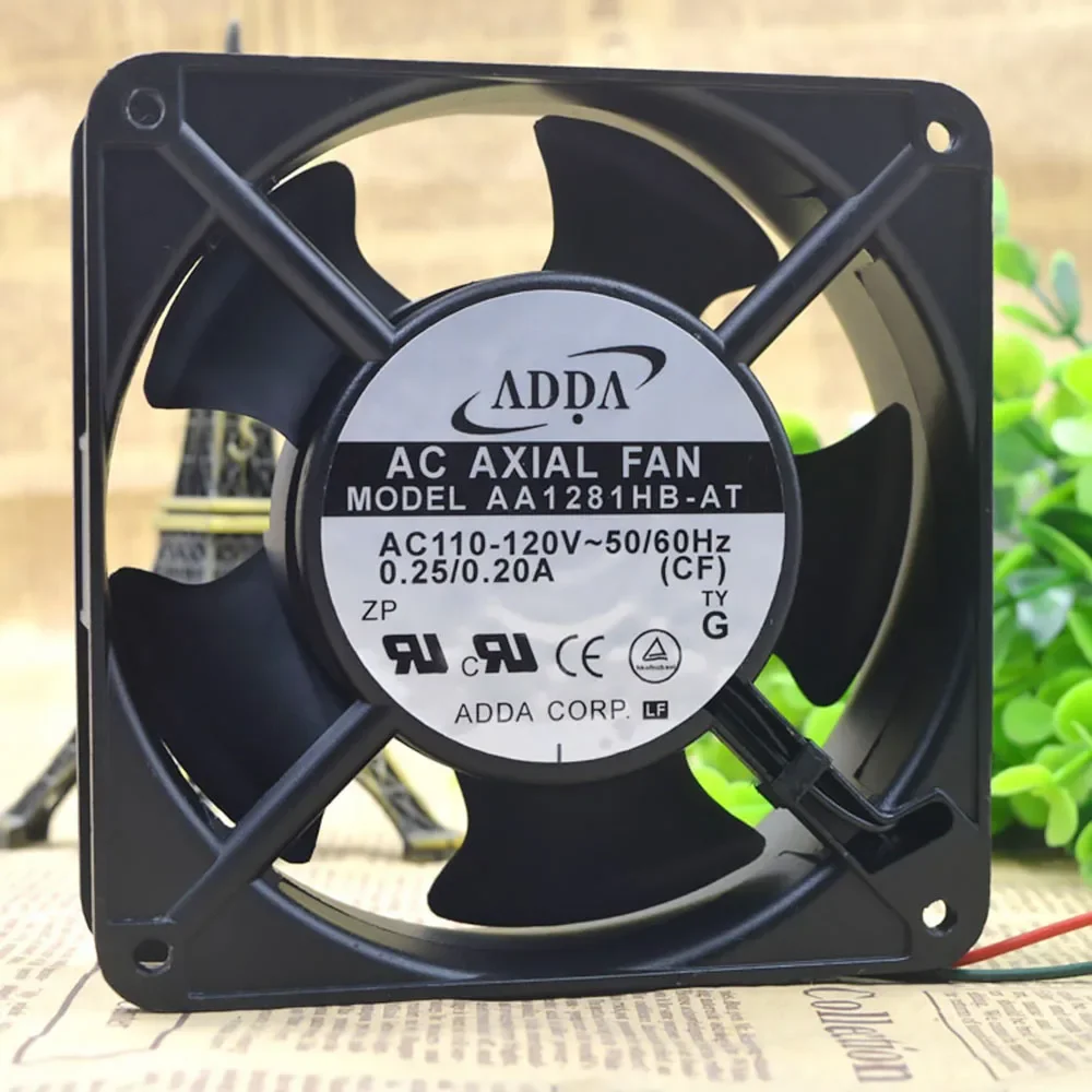 For ADDA AA1281HB-AT 120*120*38MM AC 110V - 120V 12CM dual ball bearing cooling fan