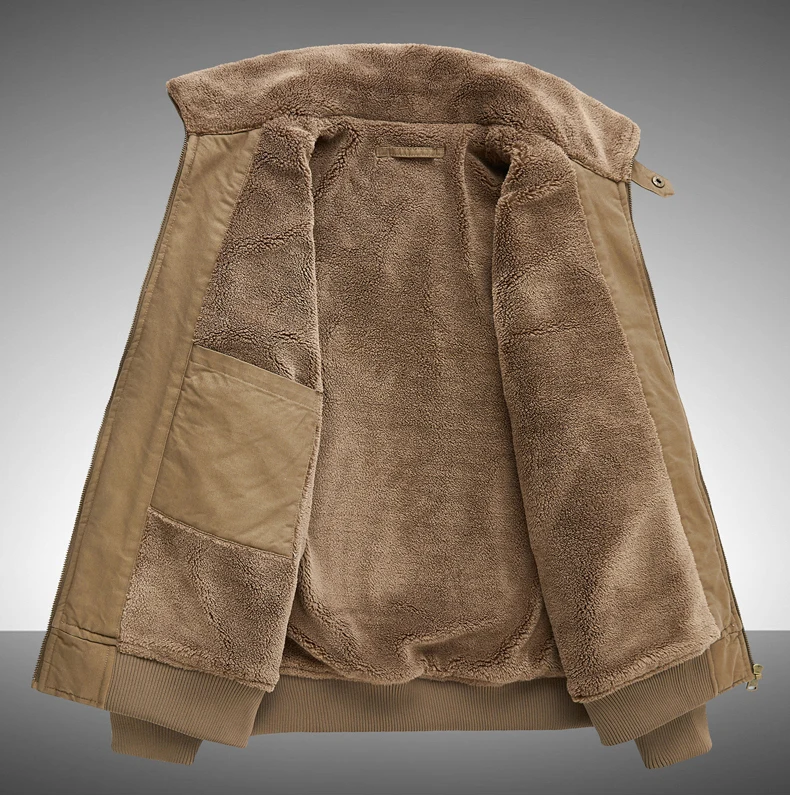 Fleece Lined Windproof Handsome Parkas Lapel Outerwear Men Cold Proof Thick Casual Parkas Versatile Warm Korean Style Parkas