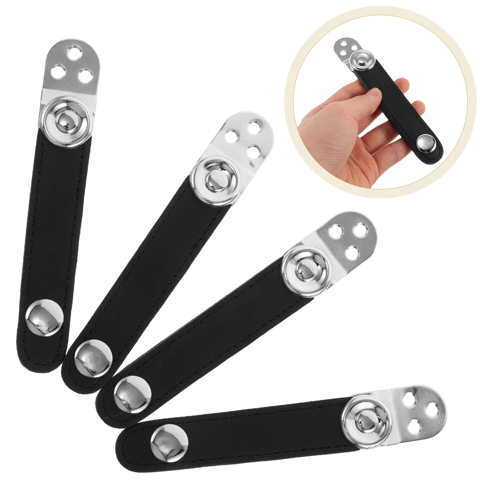 

4 Pcs Accordion Bellows Buckle Strap Harness Straps Parts Bass Replacement Belt