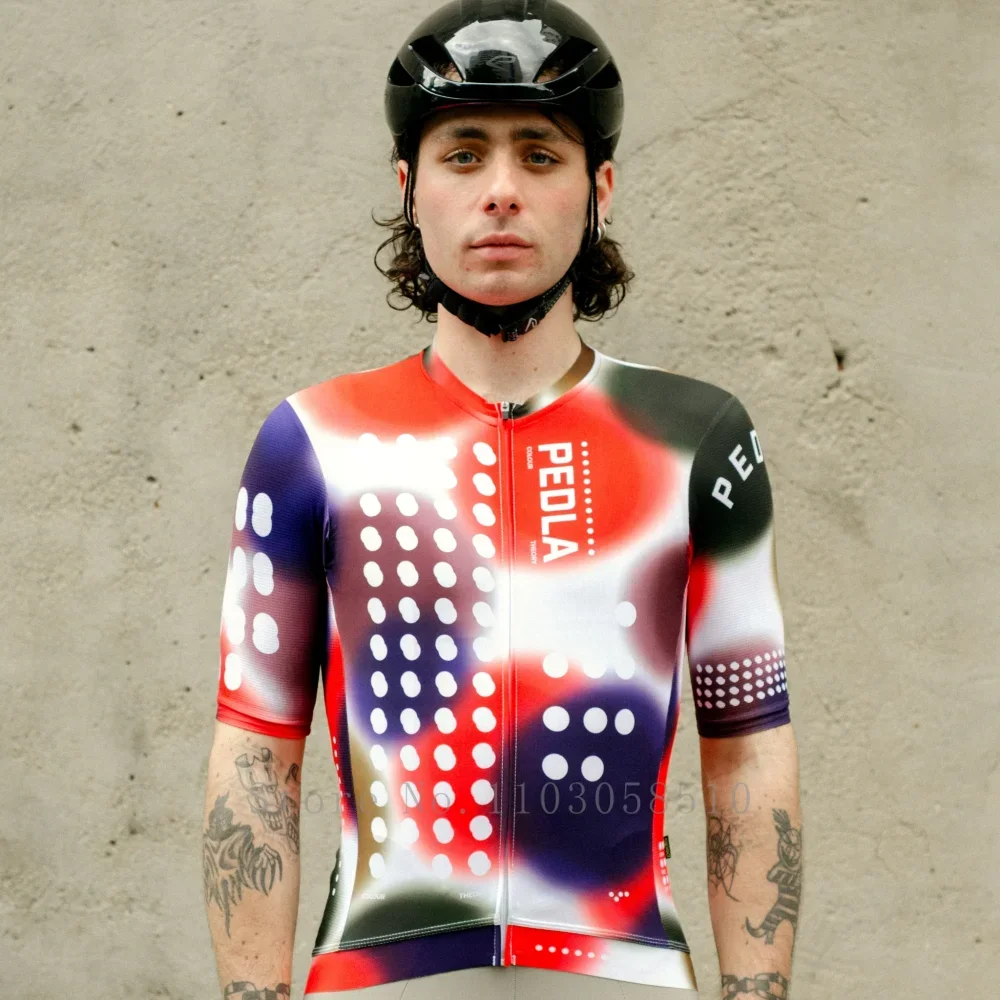pedla Cycling Jersey Men MTB Maillot Shirts Bicycle Clothing 2025 Mountain Bike Men's T-Shirt Wear Summer Outfit Clothes Jumper
