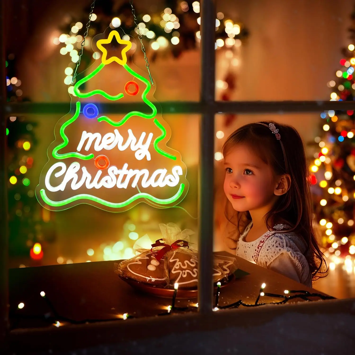 شجرة عيد الميلاد النيون تسجيل USB عكس الضوء عيد ميلاد سعيد LED ضوء النيون للمنزل حفلة الشتاء الديكور مهرجان هدية عيد الميلاد الخفيفة