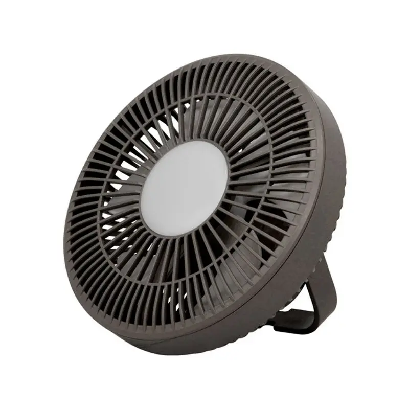 

L65A-Air Cooler Fan With LED Lamp Remote Control Rechargeable USB Power Bank Ceiling Fan 3 Gear Wall Ventilador Gray