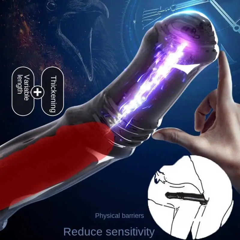 

Reusable Penis Extender Vibrating Cock Horse Rings Delay Ejaculation Sex Toys For Men Condoms for Men Delay Penile enlargement