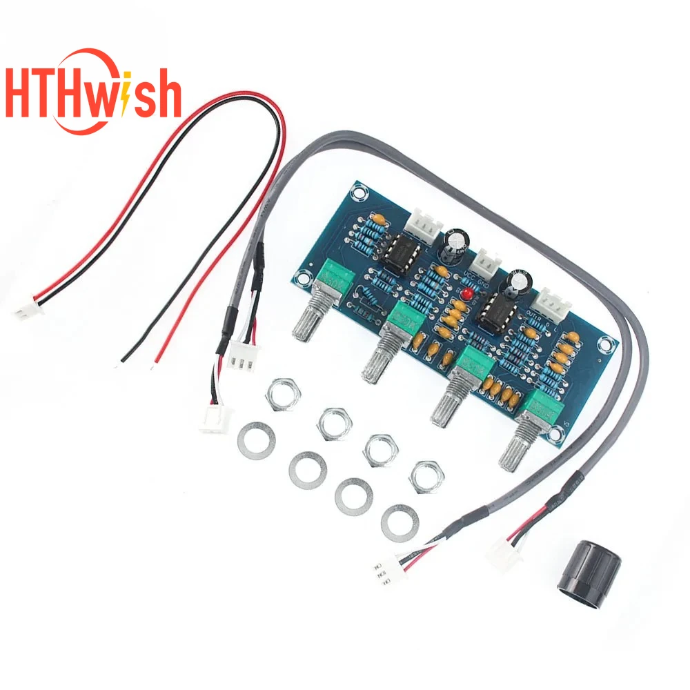 XH-A901 NE5532 Тональная плата предварительного усилителя с высокими басами Регулировка громкости предусилитель Контроллер тона DC12V-24V Для платы усилителя