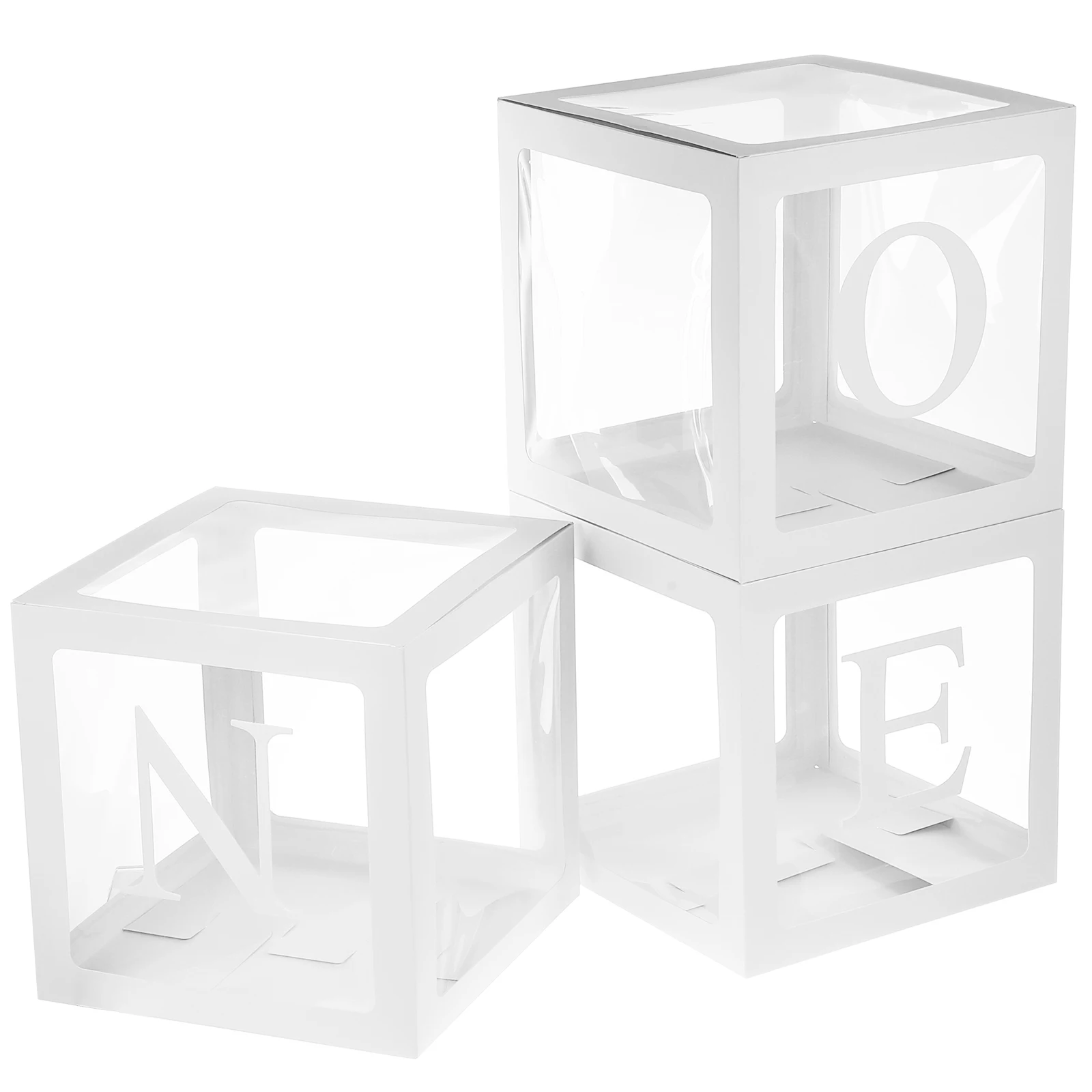 

1 set Birthday Balloon Box Shower Decor Novelty Plastic Boxes Home Room Restaurant Office Scene Festive Supplies