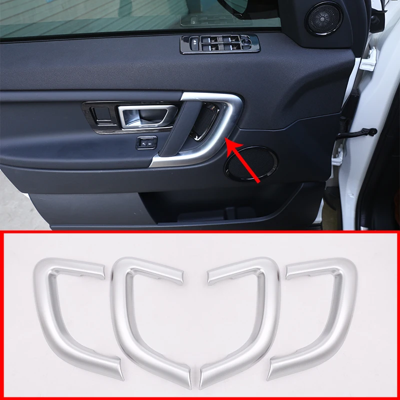 For Land Rover Discovery Sport Car-Styling 2015-17 Car Accessories ABS Matte Chrome Interior Door Handle Trims 4 Pcs