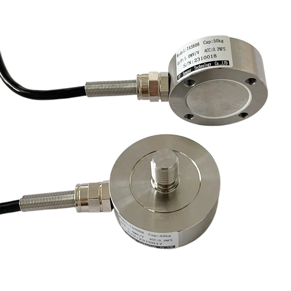 50kg 100kg 200kg 500kg Compression Type Force Sensor with Thread Rod for Tension or Compression Type Force Measurement
