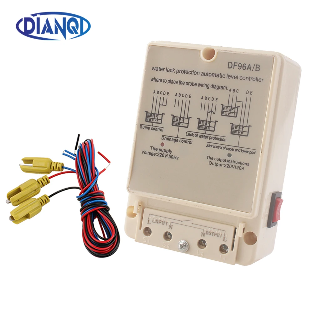 DF-96A/B DF-96A DF-96B Automatic Liquid Switch protection automatic water level controller  Pump Controller 20A 220V
