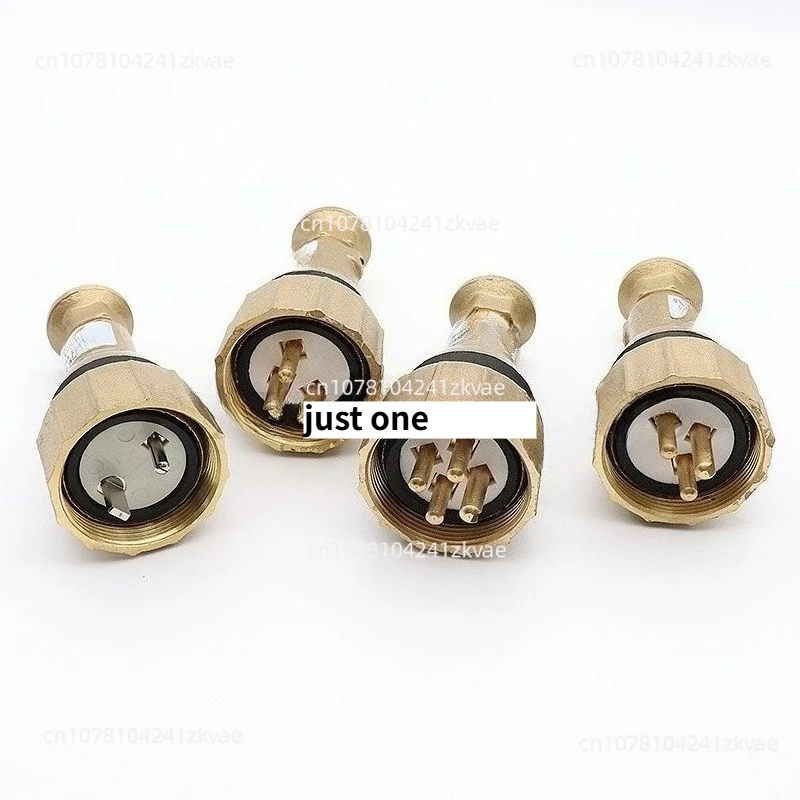 Marine Copper Watertight Plug and Socket CTH101-1 Waterproof Socket CZH101 Three-Pin 792886