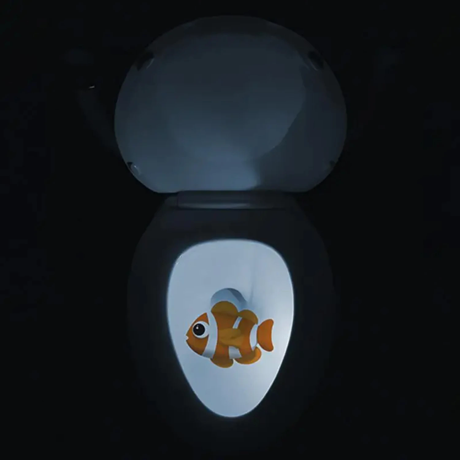 Enhance your bathroom experience with this stylish, cozy, and warm toilet night light that creates a relaxing ambiance. Say good