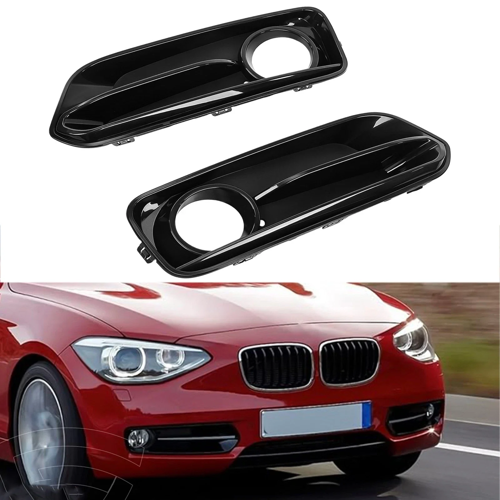 

Для BMW 1 серии F20 F21 LCI Sport 2014-2019 51117371667 51117371668 Передний бампер автомобиля, противотуманная фара, крышка решетки