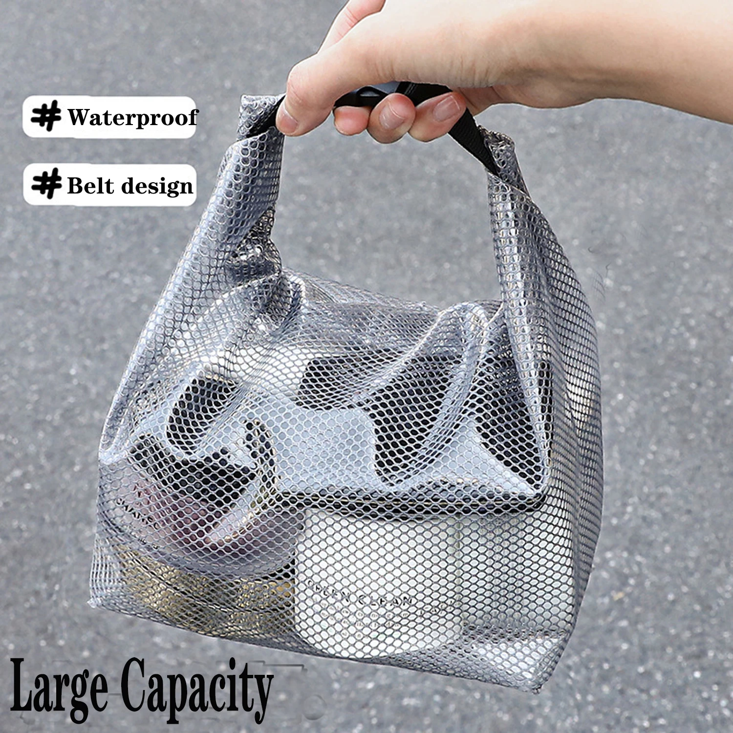 Large Capacity Waterproof Cosmetic Storage Bag Portable Travel Makeup Organizer Handbag for Traveling Carry-On Travel for Wome